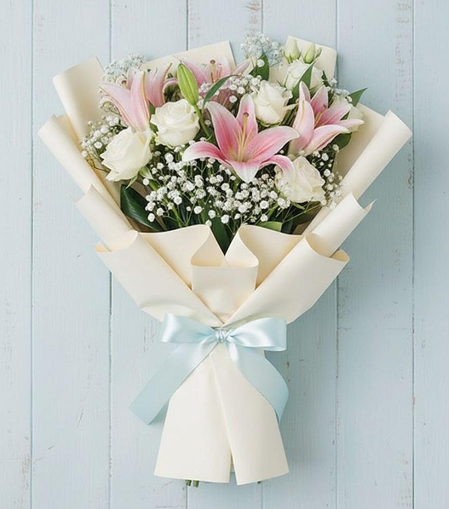 Букет цветов из: Лилии в Савостино