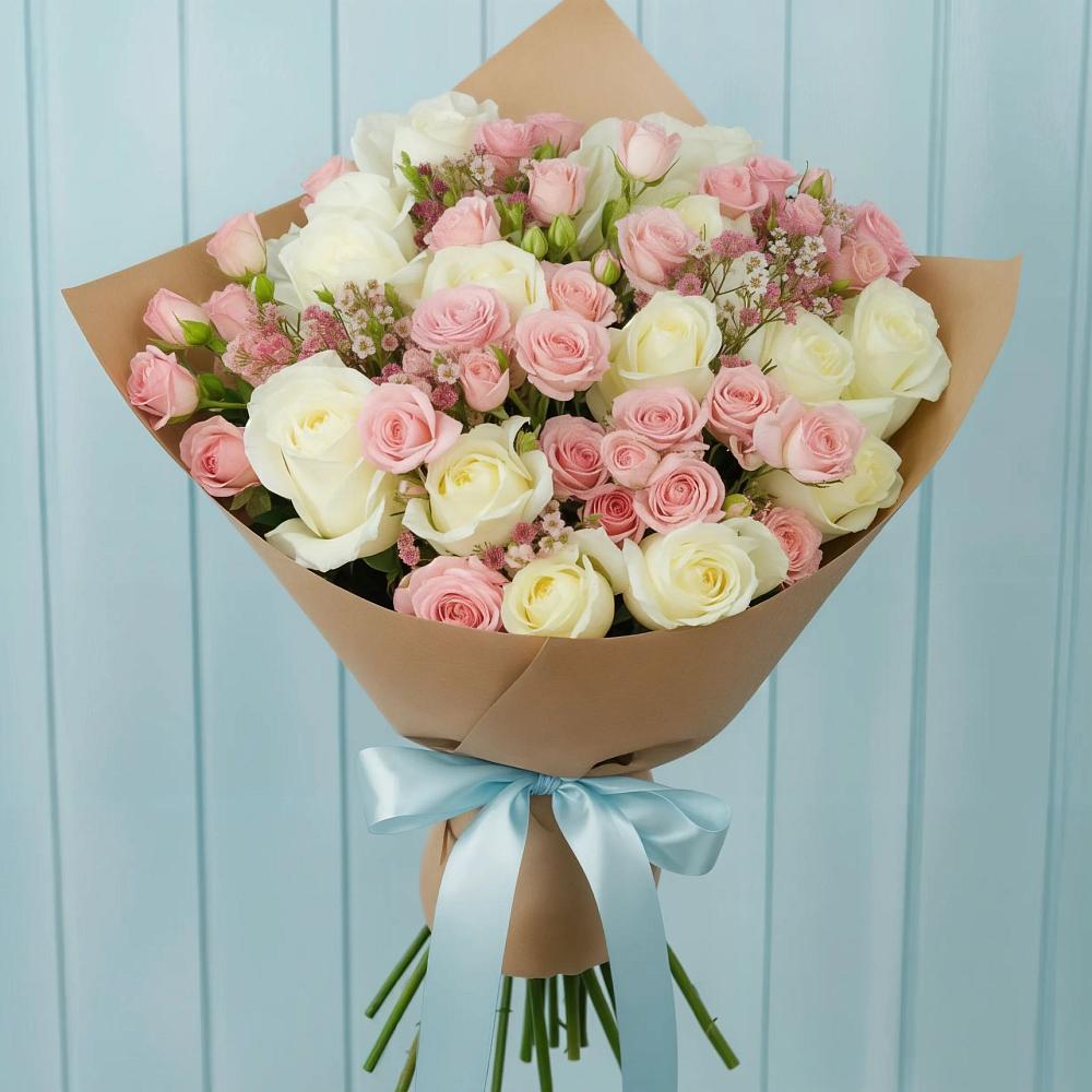 Букет цветов из: Розы в Савостино