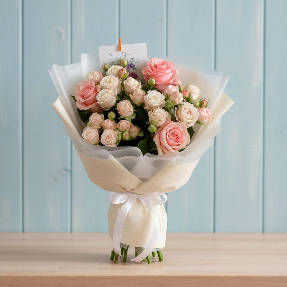 Букет цветов из: Розы в Савостино