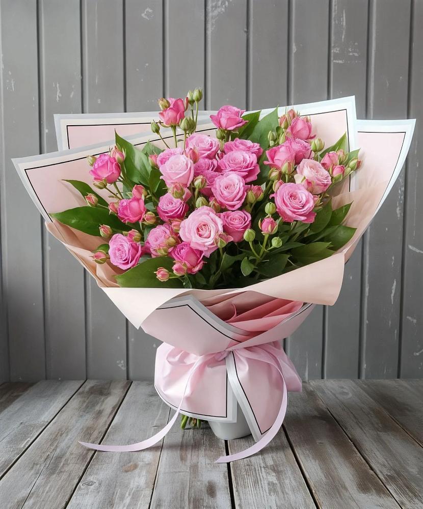Букет Розовый кустик в Савостино