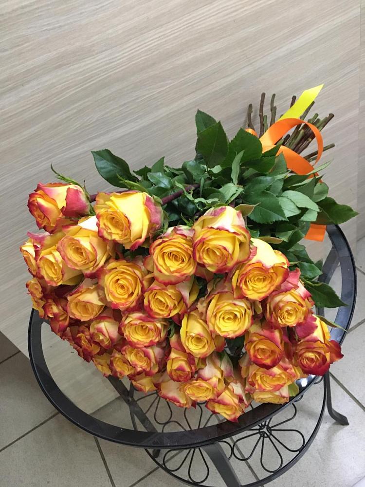 Букет Желтые розы в Савостино