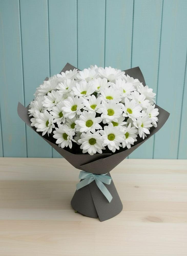 Букет цветов из: Хризантемы в Савостино