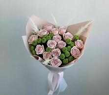 Букет цветов из:  Розы и Хризантемы в Савостино
