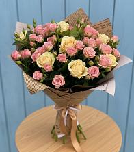 Букет цветов из:  Розы в Савостино