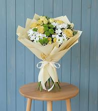 Букет цветов из:  Хризантемы и Розы #REPLACE_PRED# Савостино