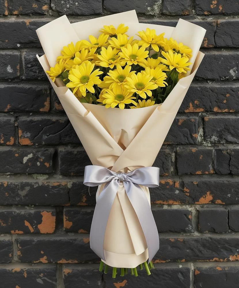 Букет цветов из: Хризантемы в Савостино