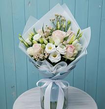 Букет цветов из:  Розы и Лизиантусы #REPLACE_PRED# Савостино