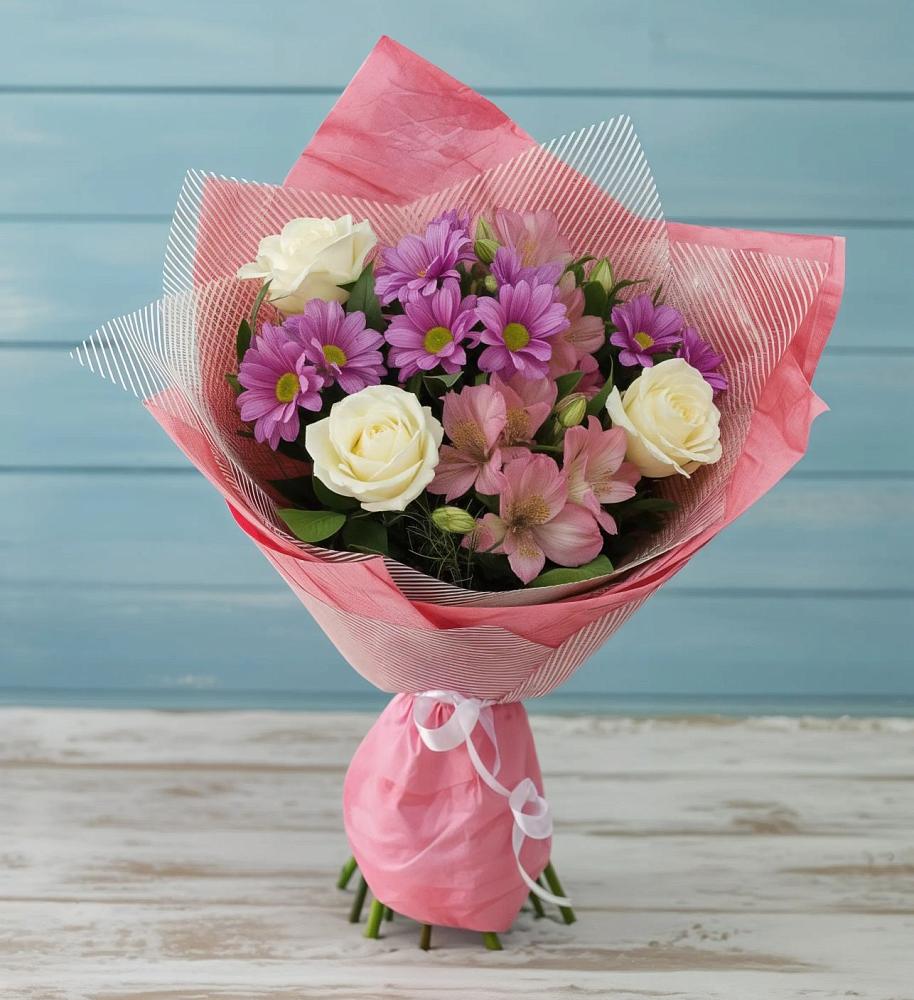 Букет цветов из: Герберы в Савостино