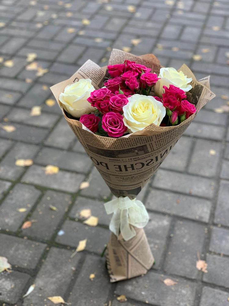 Букет цветов из: Розы в Савостино