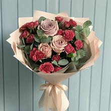 Букет цветов из:  Гвоздики и Розы в Савостино