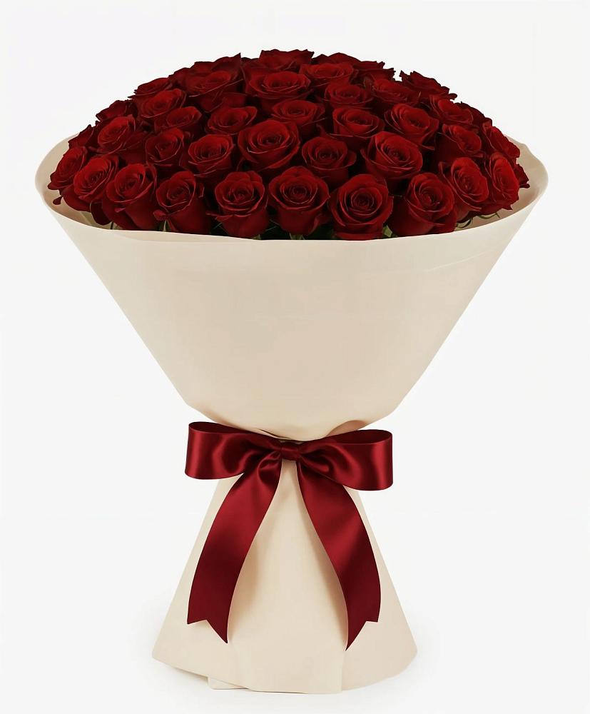 Букет 101 Бордовая роза Блэк Бакарра в Савостино