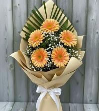 Букет цветов из:  Герберы в Савостино