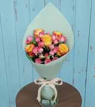 Букет цветов из:  Розы в Савостино