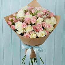Букет цветов из:  Розы в Савостино